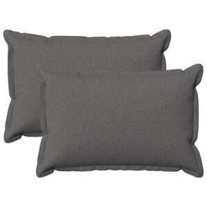 vidaXL Cushion with Pillow HOUTEN 2 pcs Light Grey Faux Linen