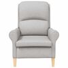 vidaXL Armchair Cloud grey 76 x 94 x 102 cm Fabric