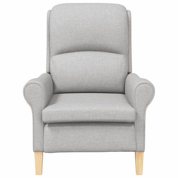 vidaXL Armchair Cloud grey 76 x 94 x 102 cm Fabric