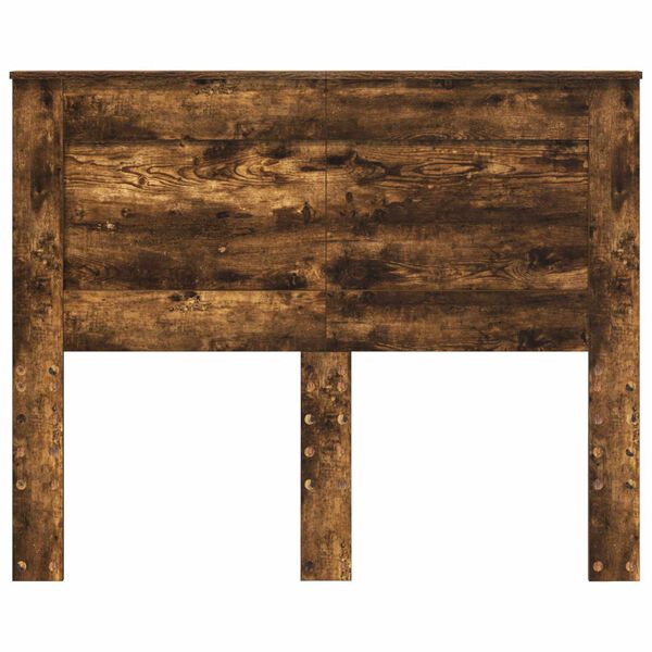 vidaXL Headboard with Headboard Smoked Oak 120 cm Engineered Wood
