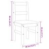 vidaXL 5 Piece Dining Set Panama Solid Wood Pine