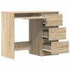 vidaXL Desk Sonoma Oak 90x45x76 cm Engineered Wood