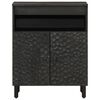 vidaXL Side Cabinet Black 60x33x75 cm Solid Wood Mango