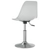 vidaXL Swivel Dining Chairs 6 pcs White PP