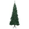 vidaXL Corner Artificial Christmas Tree Green 180 cm PVC