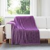 vidaXL Throw Blanket Purple 200 x 150 cm Fleece
