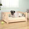 vidaXL Dog Bed 65.5x50.5x28 cm Solid Wood Pine
