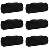 vidaXL Throw Blankets 6 pcs Black 240 x 220 cm Fleece