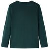 Kids' T-shirt with Long Sleeves Dark Green 128