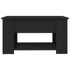 vidaXL Coffee Table Black 79x49x41 cm Engineered Wood