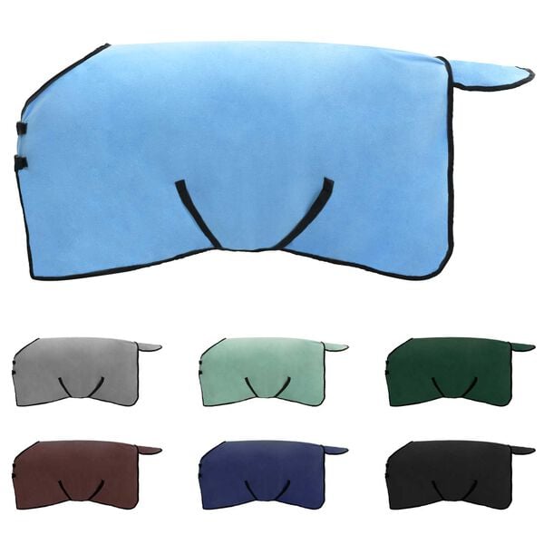 vidaXL Horse Blanket Full Aqua Polyester