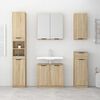 vidaXL Bathroom Cabinet Sonoma Oak 64.5x33.5x59 cm Engineered Wood