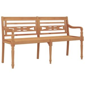 vidaXL Batavia Bench 150 cm Solid Wood Teak