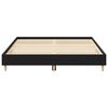 vidaXL Bed Frame Black Oak 203 x 153 x 25 cm Engineered Wood