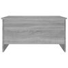 vidaXL Coffee Table Grey Sonoma 80x55.5x41.5 cm Engineered Wood