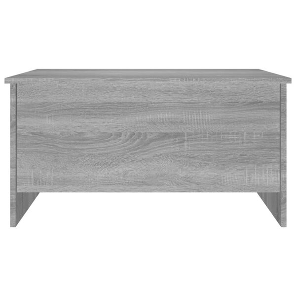 vidaXL Coffee Table Grey Sonoma 80x55.5x41.5 cm Engineered Wood