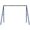 vidaXL Swing Frame for Outdoor with 6 Hanging Hooks Blue Steel