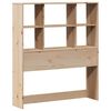 vidaXL Bookcase Bed without Mattress 90x200cm Solid Wood Pine