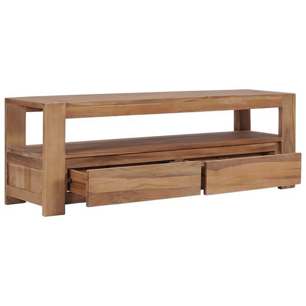 vidaXL TV Cabinet 120x30x40 cm Solid Teak Wood