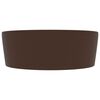 vidaXL Luxury Wash Basin with Overflow Matt Dark Brown 36x13 cm Ceramic