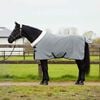 vidaXL Horse Blanket Full Light Grey and Pink 135 cm Polar fleece