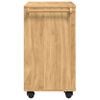 vidaXL Kitchen Trolley FLORO Wax Brown 72.5 x 45 x 80 cm