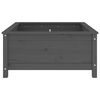 vidaXL Garden Planter Grey 82.5x82.5x39 cm Solid Wood Pine