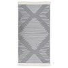 vidaXL Rug Dark Grey 80x150 cm Cotton