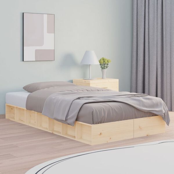 vidaXL Bed Frame without Mattress 100x200 cm Solid Wood