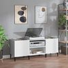 vidaXL Record Cabinet White 121x38x48 cm Engineered Wood
