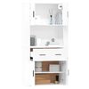 vidaXL Highboard High Gloss White Engineered Wood