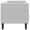 vidaXL Chesterfield Sofa Other Light grey 194 x 74.5 x 70.5 cm Velvet