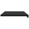 vidaXL Window Sill Black with Wood Grain 100 x 45 x 4.5 cm PVC