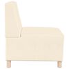 vidaXL Modular Sofa Unit Armless Cream 55 x 74 x 82 cm Corduroy Fabric