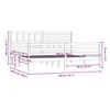 vidaXL Bed Frame without Mattress Solid Wood 200x200 cm