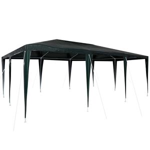 vidaXL Party Tent Green 600 x 400 x 266 cm Polyethylene and Steel