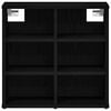 vidaXL Shoe Cabinet 2 pcs Black Oak 52 x 30 x 50.5 cm Engineered Wood