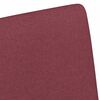 vidaXL Dining Chairs with Wheels 2 pcs Wine red 57 x 66 x 94 cm Fabric