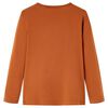 Kids' T-shirt with Long Sleeves Cognac 140