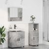 vidaXL Bathroom Furniture Set 3 pcs Concrete grey Engineered wood