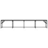 vidaXL Dining Bench Light Grey 248x32x45 cm Steel and Fabric