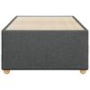 vidaXL Bed Frame without Mattress Dark Grey 100x200 cm Fabric