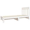 vidaXL Pull-out Day Bed without Mattress White 2x(90x190) cm