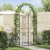 vidaXL Garden Arch Plain Black 115 x 37 x 226 cm