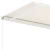 vidaXL Freestanding Manual Retractable Awning 600x350 cm Cream