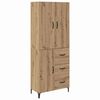vidaXL Highboard Artisan Oak 69.5 x 34 x 180 cm Engineered Wood