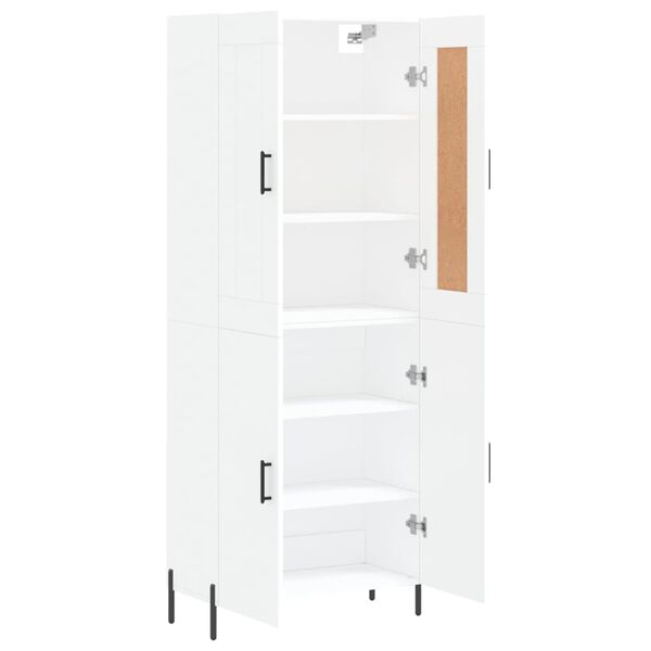 vidaXL Highboard White 69.5x34x180 cm Engineered Wood