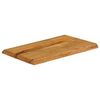 vidaXL Table Top 70x40x3.8 cm Live Edge Solid Wood Mango