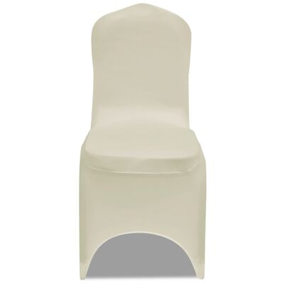 vidaXL Chair Cover Stretch Cream 24 pcs