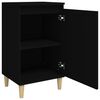 vidaXL Bedside Cabinets 2 pcs Black 40x35x70 cm Engineered Wood